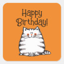 Search for birthday cat stickers Orange