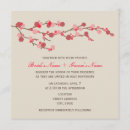 Search for cherry blossom square wedding invitations Watercolor