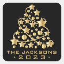 Search for golden tree stickers Gold christmas