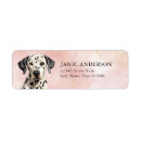 Search for dalmatian dog return address labels Puppy