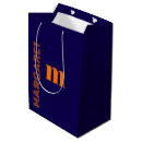 Search for orange gift bags Blue and orange