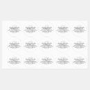 Search for wedding round return address labels Monogrammed