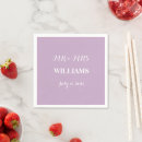 Search for lavender wedding napkins Minimalist