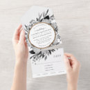 Search for black and white floral invitations Unique