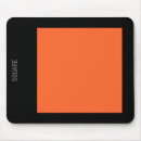 Recherche de noir et orange tapis souris Carré