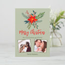 Search for our first christmas cards Botanical