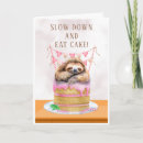 Recherche de sloth anniversaire cartes Amusant