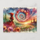Search for surreal floral postcards Ai generated