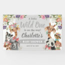 Search for elephant baby shower decoration banners Wild one