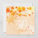 Search for autumn 50th birthday invitations Modern