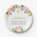 Search for first communion plates Girl