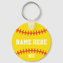 Search for yellow softball keychains Player