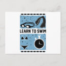 Search for love to swim postcards Swimmer