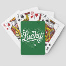 Search for lucky shamrock playing cards Saint