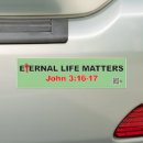 Search for eternal life bumper stickers Christian