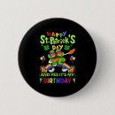 Search for st patricks day birthday buttons Leprechaun