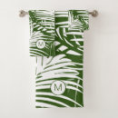 Search for leaf pattern bath towels Palm tree