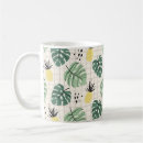 Search for palm leaf pattern mugs Pineapple