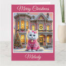 Search for victorian cat christmas cards Snow