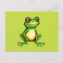 Recherche de petite grenouille cartes postales Dessin animé