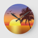 Recherche de murale de coucher du soleil horloges Mer