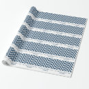Recherche de zigzag bleu papier cadeau Monogramme