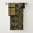 Search for art nouveau bath towels Black