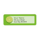 Search for fruit slices return address labels Lime