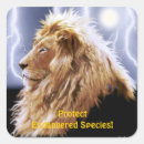 Search for endangered species stickers Animals