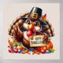 Search for cute turkey posters Thanksgiving