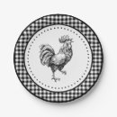 Search for rooster plates Black and white