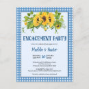 Search for sunflowers engagement party invitations Country