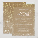 Search for sparkling lights invitations Gold
