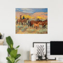 Recherche de troupeau de chevaux sauvages posters Cowboy