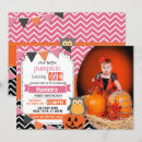 Search for halloween 1st birthday invitations Black