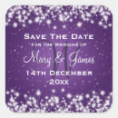 Search for winter save the date stickers Purple