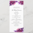 Search for lilac wedding programs Purple