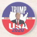 Search for donald trump for president coasters Republican