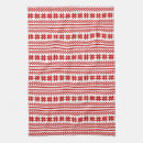 Search for ugly christmas tea towels Red