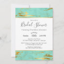 Search for mint and gold invitations Bride