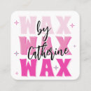 Search for waxing business cards Pink