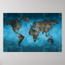 Search for blue world map posters Atlas