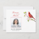 Search for cardinal thank you cards Bereavement