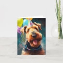 Recherche de airedale vœux cartes Amoureux des chiens