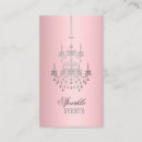 Search for chandelier business cards Pink