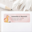 Search for woodland fox return address labels Trendy