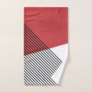 Search for black red white bath towels Geometric