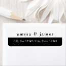 Search for modern elegant trendy stylish return address labels Chic