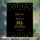 Search for gold 80th birthday party decor Simple