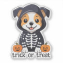 Search for skeleton dog stickers Pumpkin